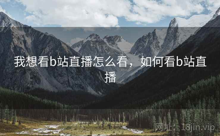 我想看b站直播怎么看，如何看b站直播